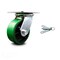Service Caster 5 Inch Green Poly on Cast Iron Caster with Roller Bearing and Swivel Lock SCC SCC-35S520-PUR-GB-BSL - alternate 1